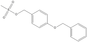 Benzenemethanol, 4-(phenylmethoxy)-, methanesulfonate